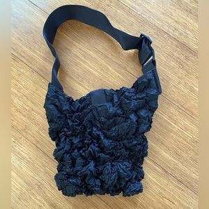 Issue Miyake shoulder bag. Small, black, never used (but no tags)